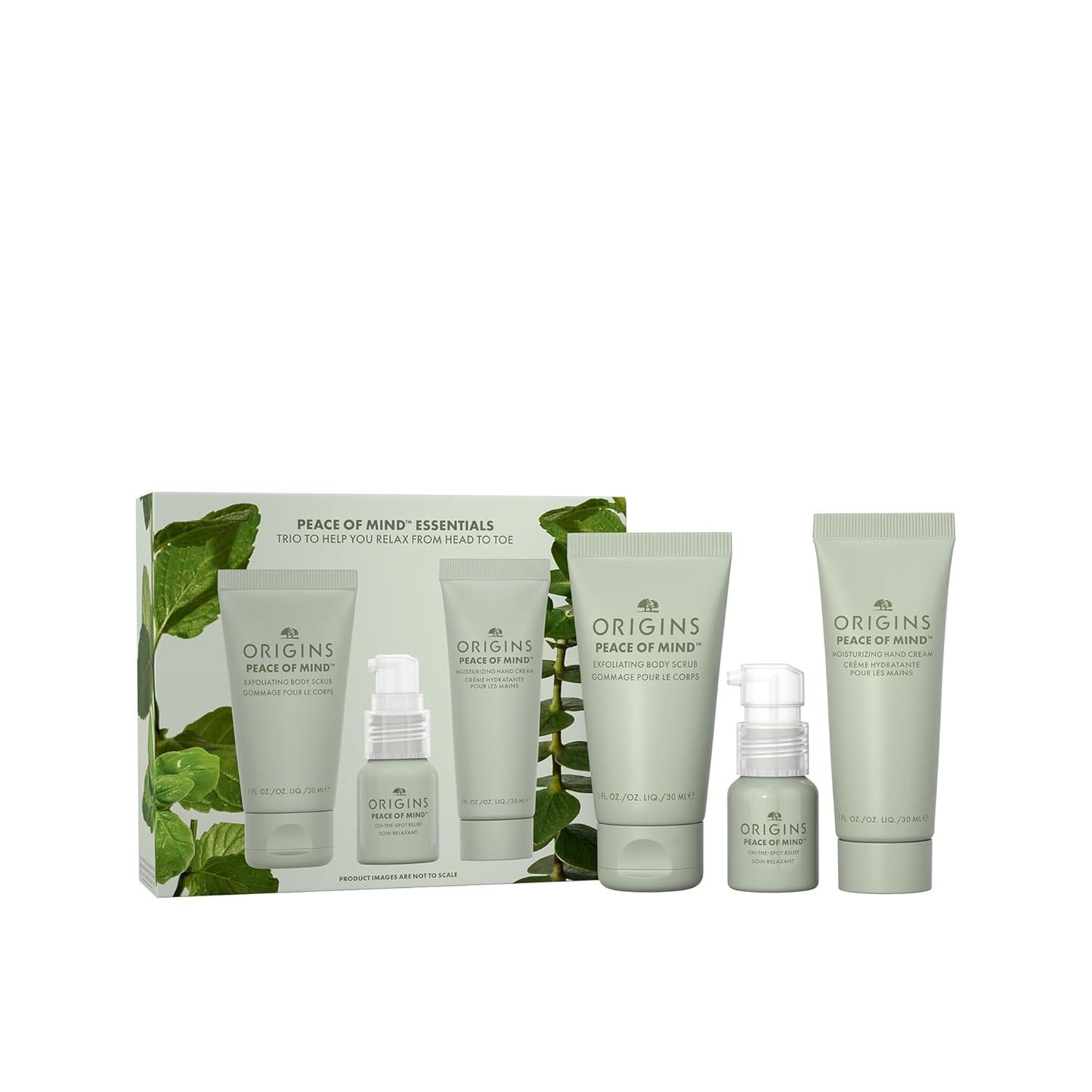 Origins Peace of Mind On-the-Spot Relief - Aromatherapy Roll-On with Eucalyptus, Peppermint & Basil | Relaxation Gift