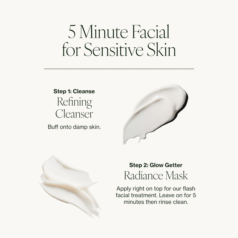 Tata Harper 5-Minute Facial Set for Normal & Sensitive Skin | Luxury Skincare Gift Set