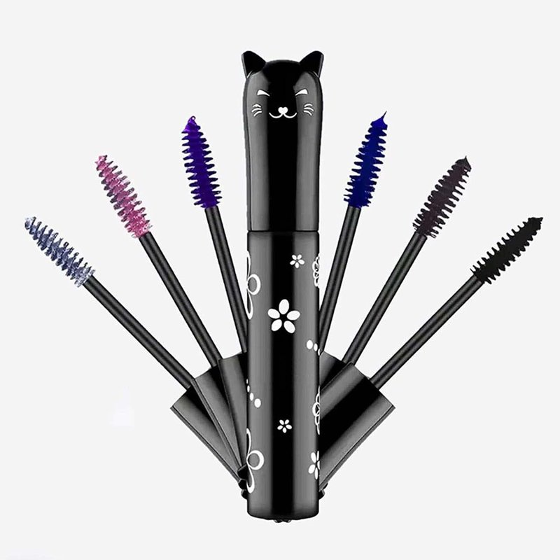 Colored Mascara Set - Waterproof Volume & Length | 6 Vibrant Shades: White, Blue, Purple, Black, Brown, Pink
