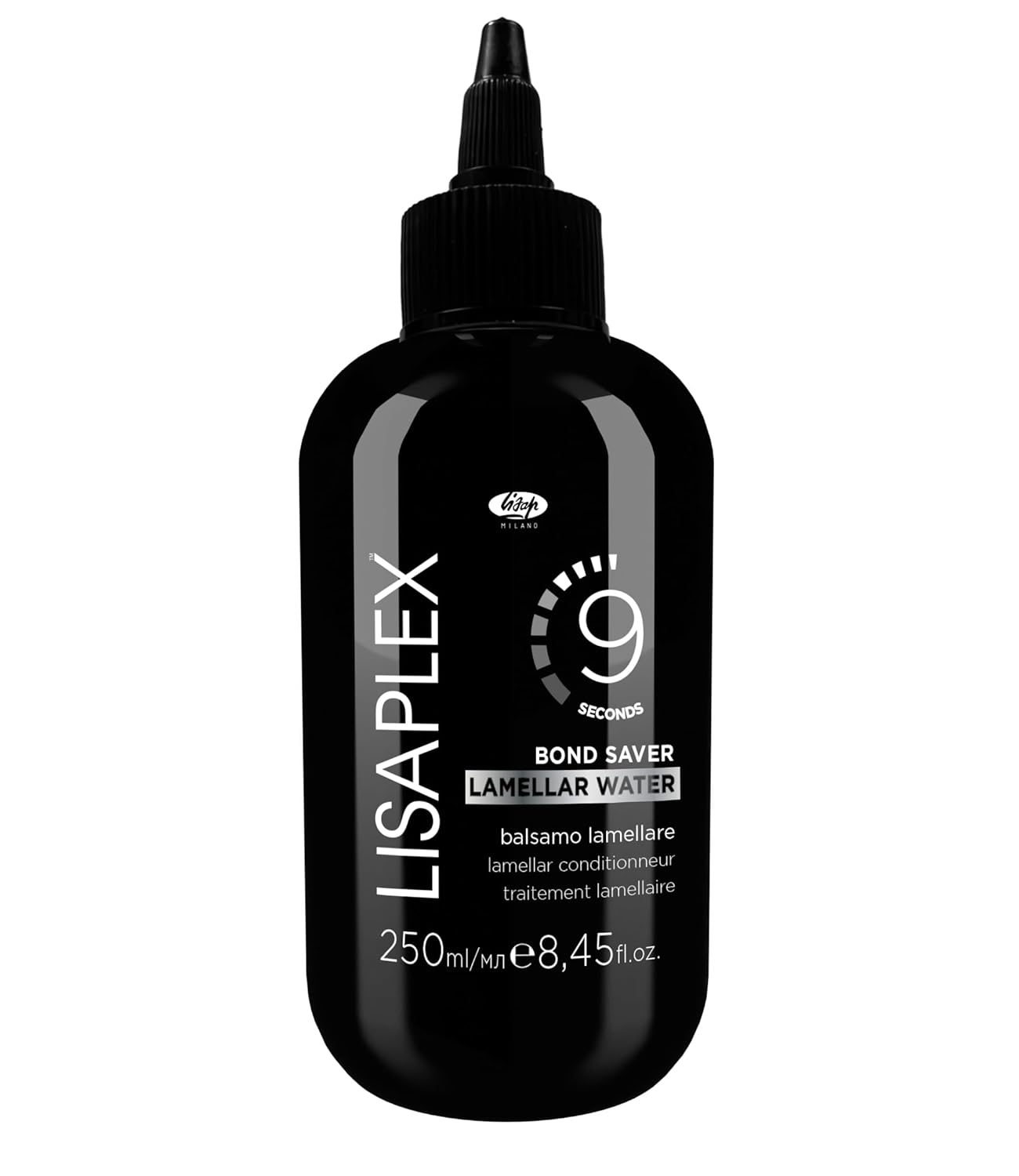 Lisaplex Bond Saver Lamellar Water - 9 Sec Hair Repair & Detangling | Smooth Shine & Frizz Control, 8.45 fl oz