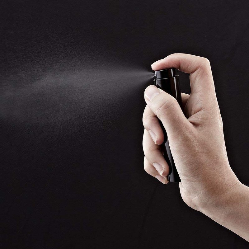 Tekson 9PCS 8ml Travel Perfume Atomizer Refillable, Mini Cologne Spray Bottle Empty, Small Aftershave Sprayer for Liquid Dispenser with 1 Perfume Holder Organizer
