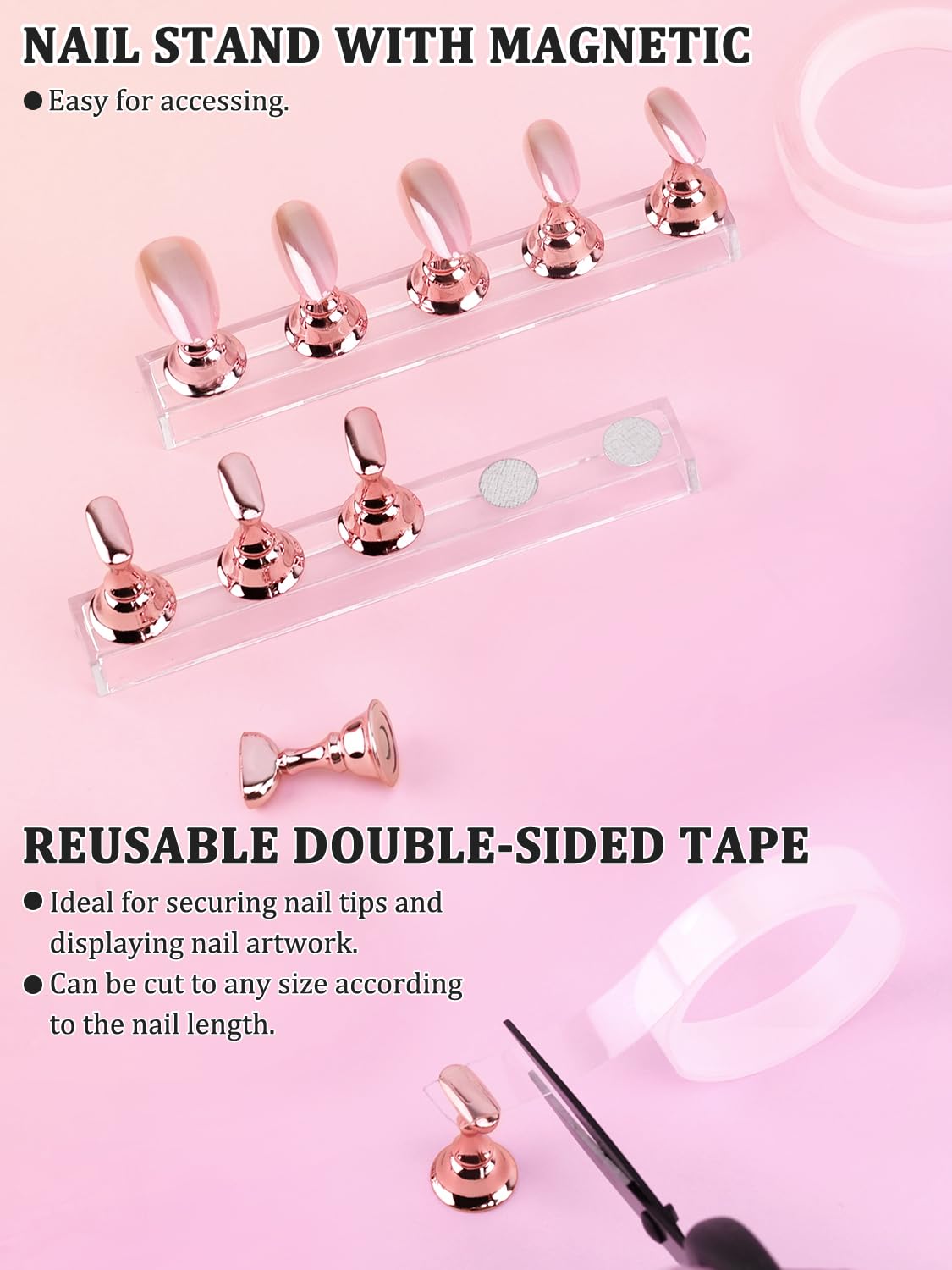 YOOVR Nail Art Design Tools, Nail Stand Holder for Painting Nails, Nail Art Brushes, Nail Dotting Sculpting Gel Tool, French Tip Tool Liner Brushes, Resin Nail Art Palette, Nail Stuff for Nail Techs