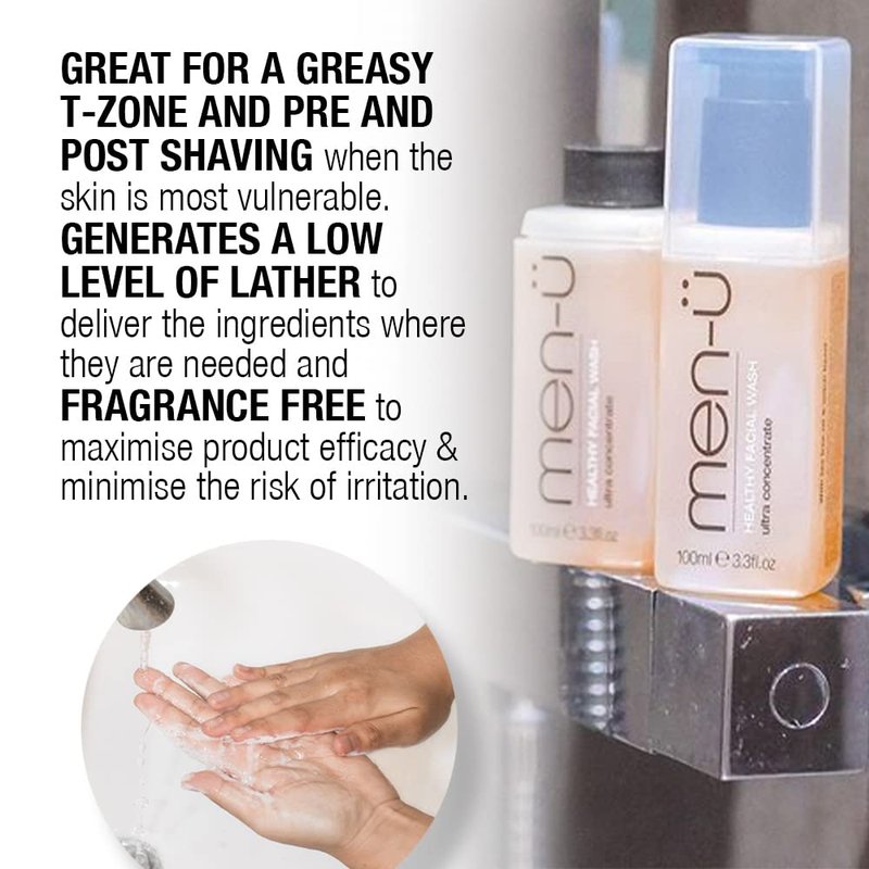 men-ü Ultra Concentrate Healthy Facial Wash (100ml with pump)