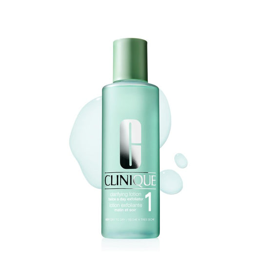 Clinique Clarifying Lotion 1 | Gentle Exfoliator For Very Dry Skin Types| Face Toner With Witch Hazel + Salicylic Acid | Step 2 in 3-Step Skin Care Routine, 13.5 Fl Oz