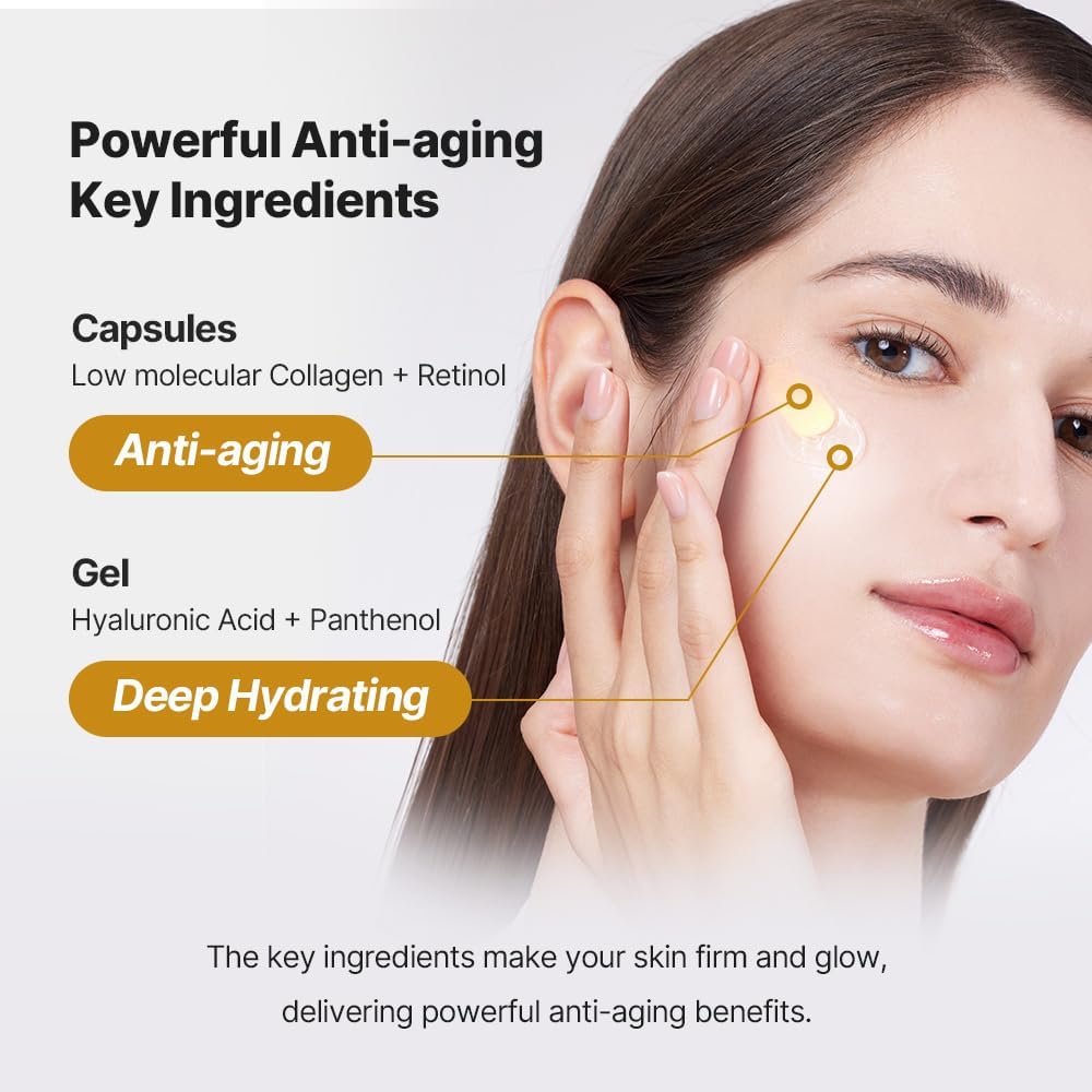 Fine Line Care Duo - Cream & Collagen Capsule for Aged Skin | Deep Moisturizer & Glow Mist