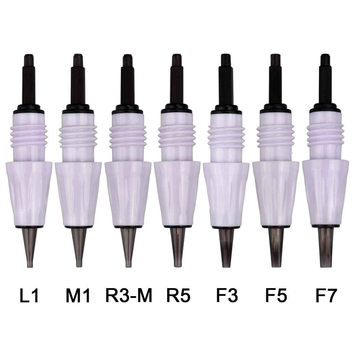 20Pcs Tattoo Needle Cartridges for Permanent Makeup Tattoo Machine Artmex V6,V8,V9,V11 models available size 1R,3R,5R,7R,3F,5F,7F Tattoo Needles (5R)