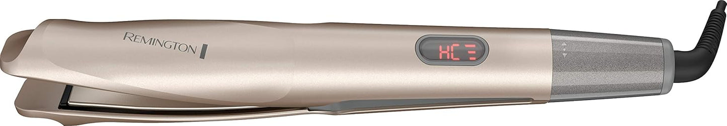 Remington Pro 1 Multi-Styler - Twist & Curl Technology, Straightener & Curling Iron | Color Care Protection, Champagne