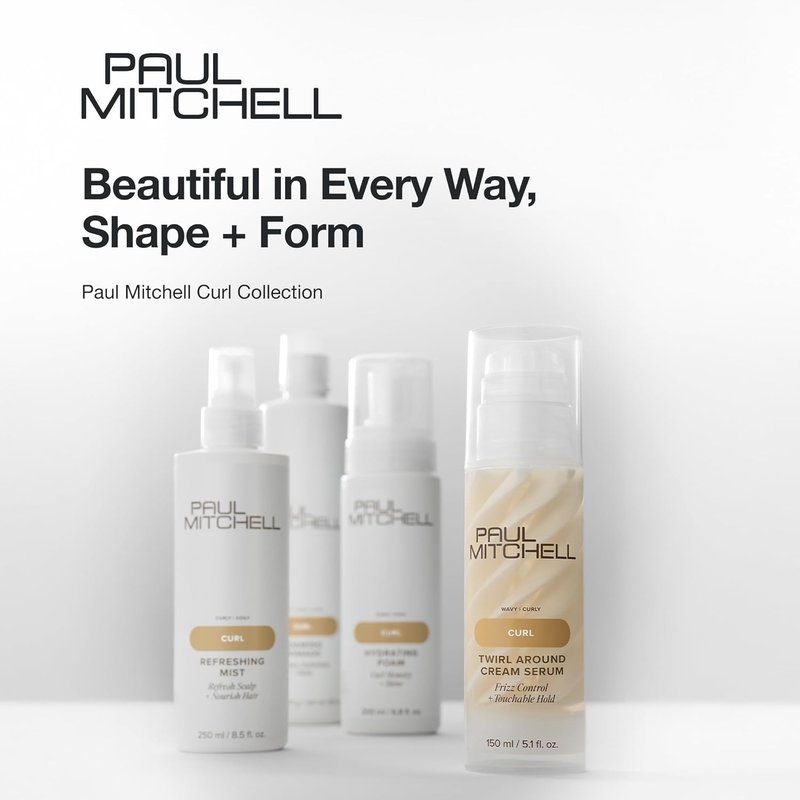 Paul Mitchell Quick Slip Styling Cream - Faster Styling & Touchable Hold for Curly & Wavy Hair | 5.1 fl. oz