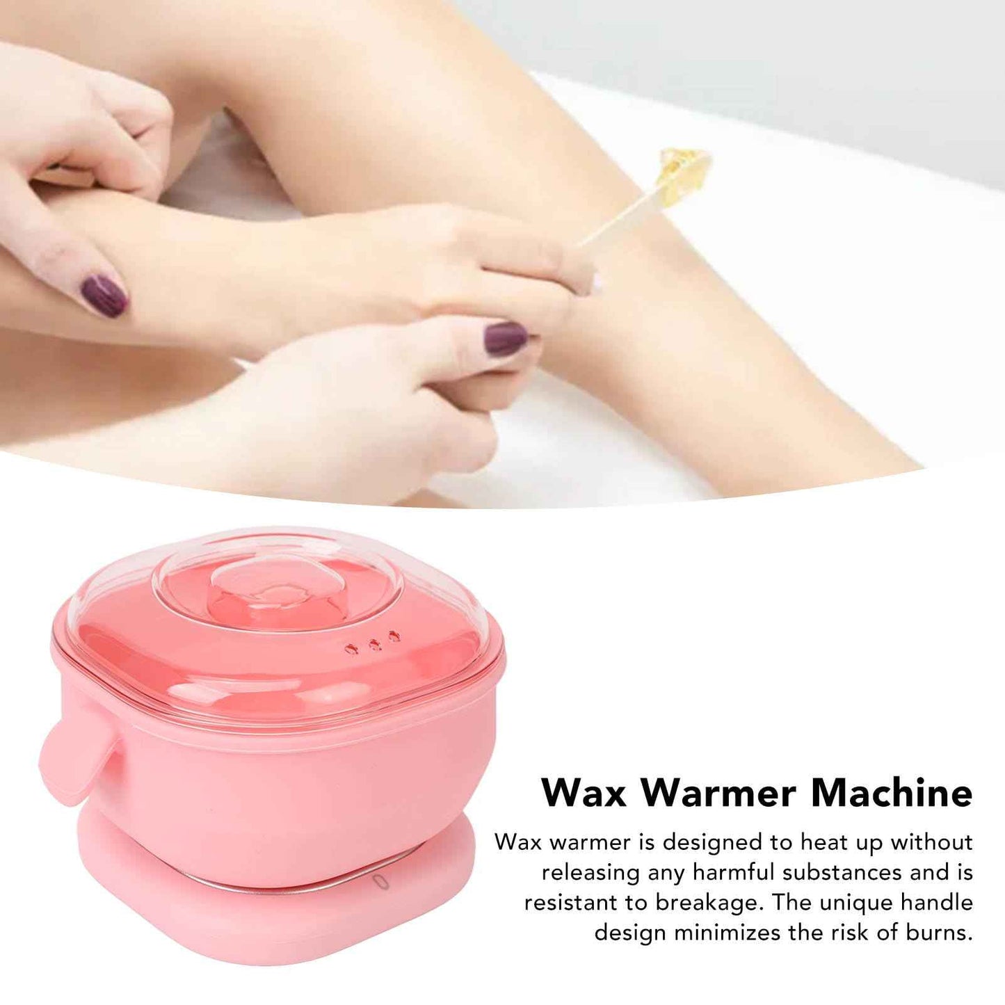 Wax Heater, US Plug 110-120V 100W Electric Hot Wax Warmer Machine, 400ml Silicone Silicone Pot Liner Melting Waxer for Hair Removal