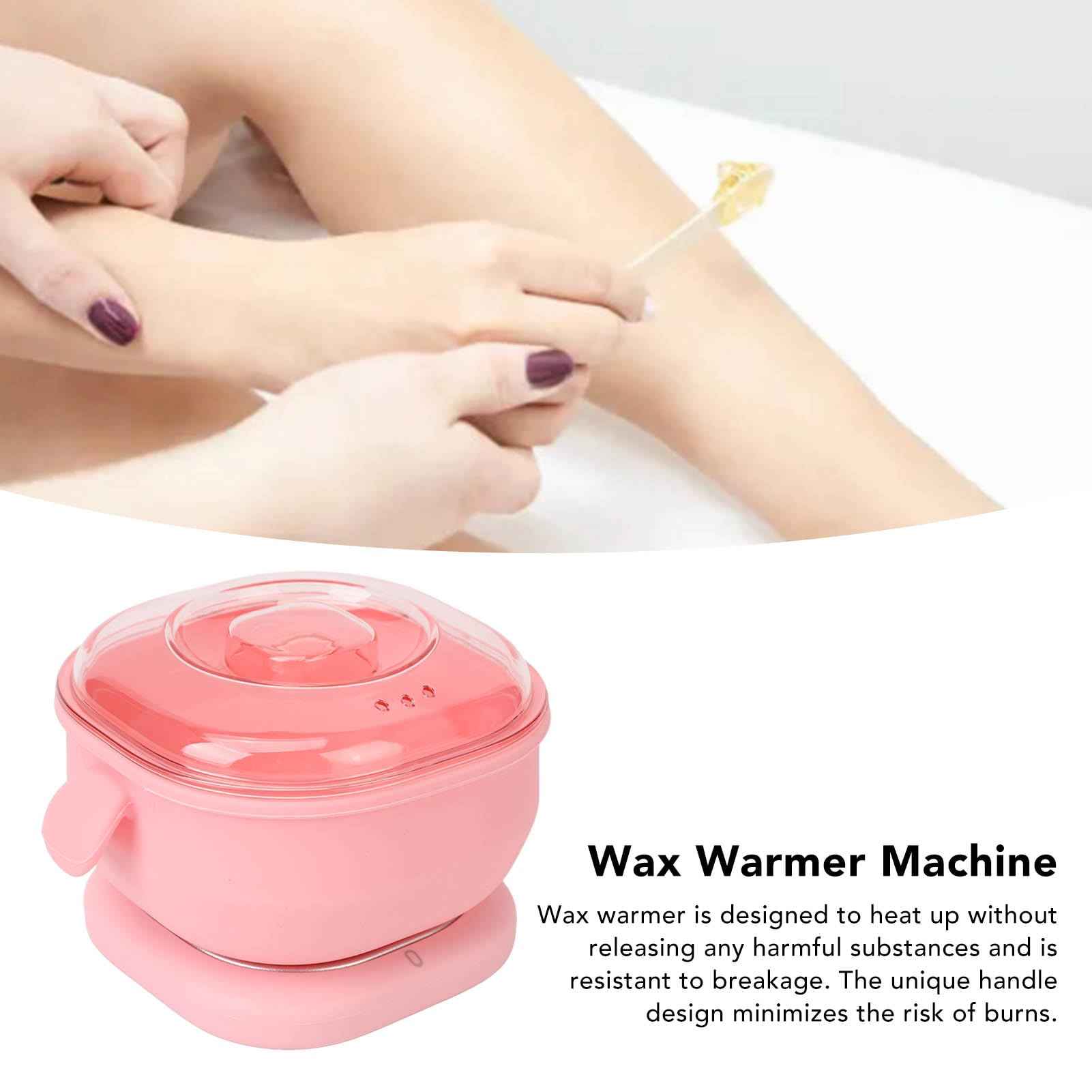 Wax Warmer for Hair Removal, Electric Hot Wax Heater Machine 400ml Silicone Melting Pot Liner Waxing Kit for Women Men Body Legs