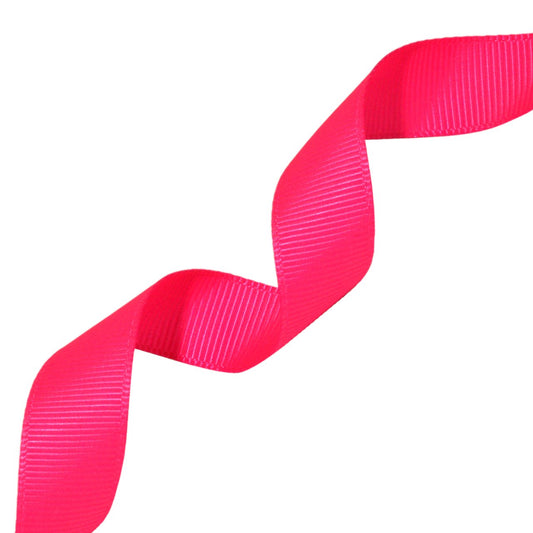 Morex Ribbon Neon Grosgrain Ribbon, 5/8-Inch by 20-Yard, Neon Hot Pink (06716/20-616)