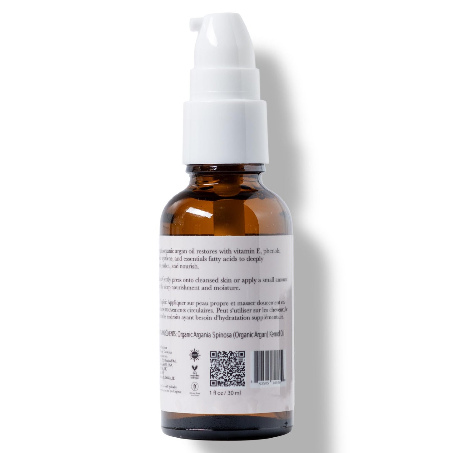 100% PURE Argan Oil, Cold-Pressed, Natural Moisturizer for Skin, Hair & Nails, Facial Serum, Hair Detangler, Cuticle Oil, Makeup Remover - 1.52 Fl Oz