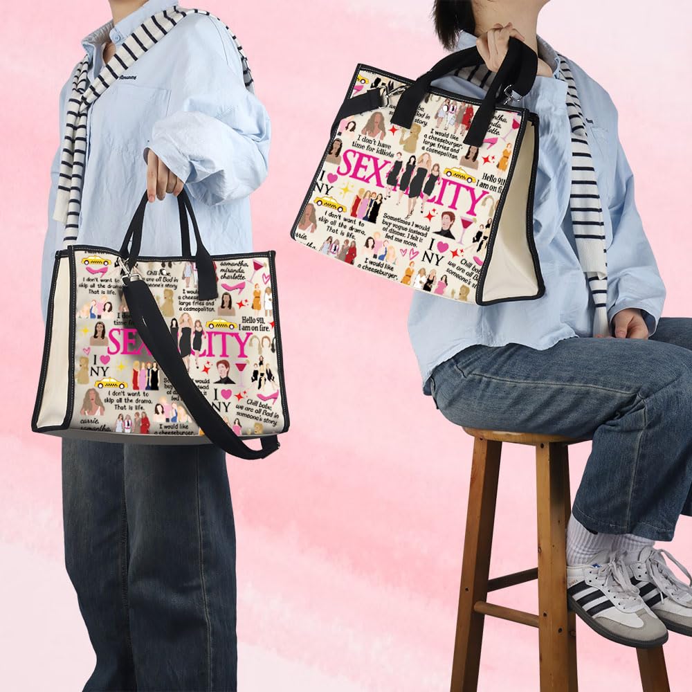 MNIGIU Sex and the City Inspired Tote Bag - Adult, Female, Small, S-city Tb