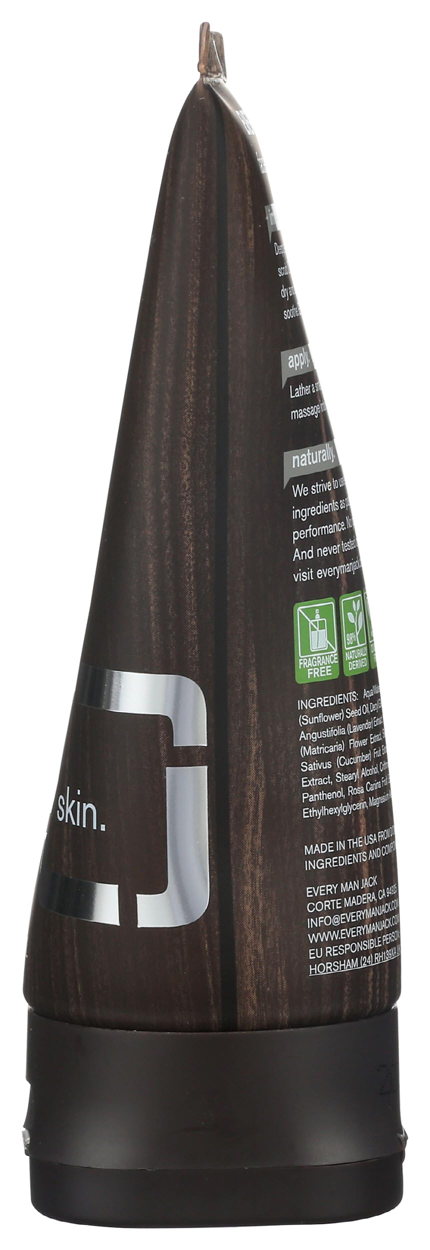 Every Man Jack, Face Scrub Pre Shave Fragrance Free, 5 Fl Oz