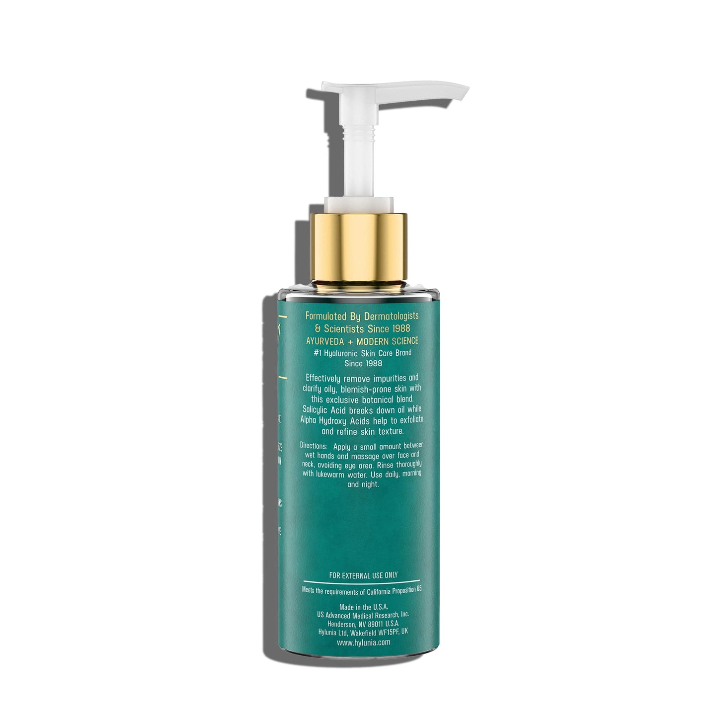 Hylunia Salicylic Facial Cleansing Gel, 5.1 fl. oz.
