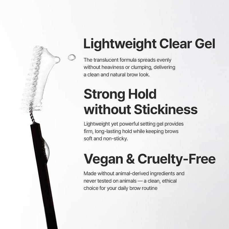 Laminating Eyebrow Clear Gel - Easy Shaping, Long-Lasting & Smudge-Free | Vegan, 0.1 fl oz