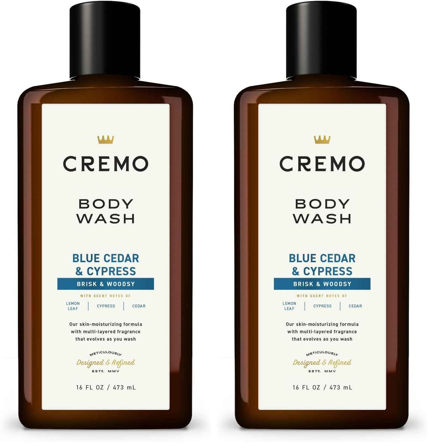 Cremo Inc Blue Cedar & Cyprus Body Wash - 16oz, 16 Oz (Pack of 2)