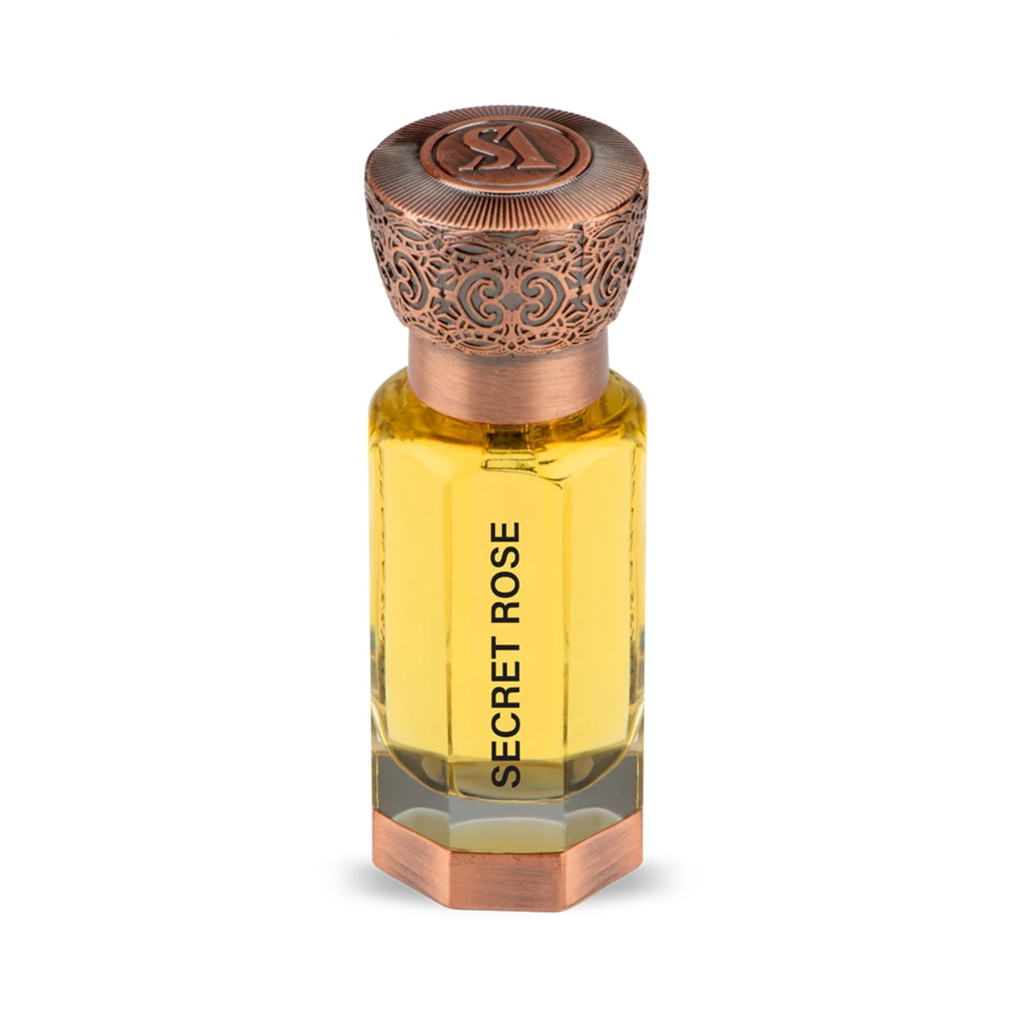 Swiss Arabian Secret Rose - Luxurious Concentrated Perfume Oil - Long Lasting Artisan Perfume with Notes of Lemon, Cinnamon, and Citrus - 0.4 oz