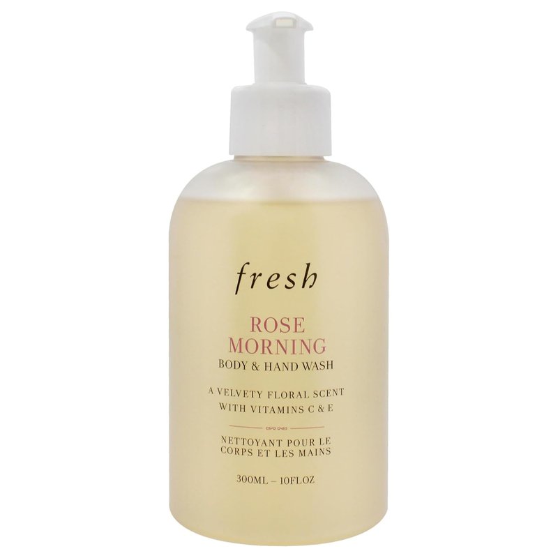 Rose Morning Body Wash for Women - 10 oz Hydrating Cleanser