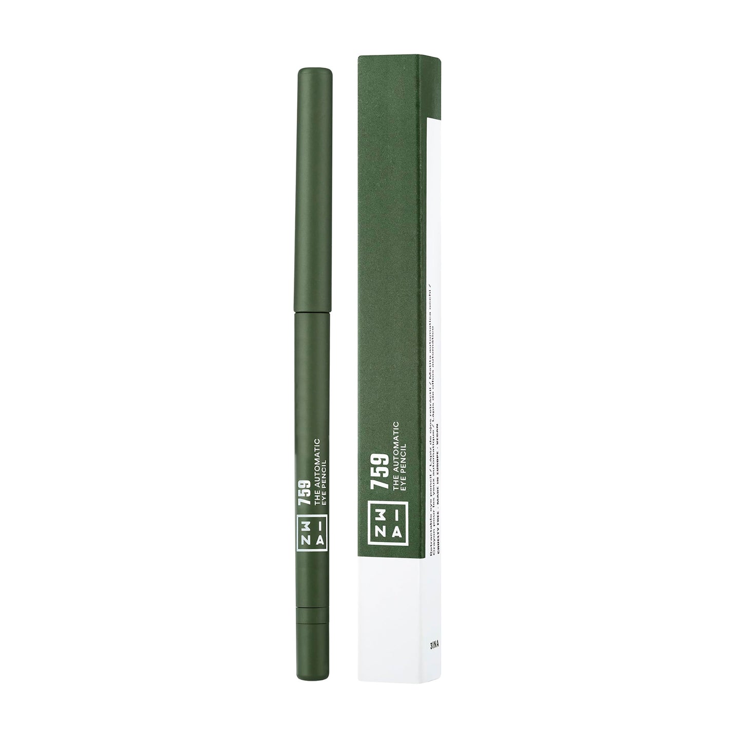 3INA The 24H Automatic Eye Pencil - Highly Pigmented Eyeliner Pencil - 24-Hour Wear Eye Makeup - Retractable with Built-In Sharpener - 759-0.011 oz
