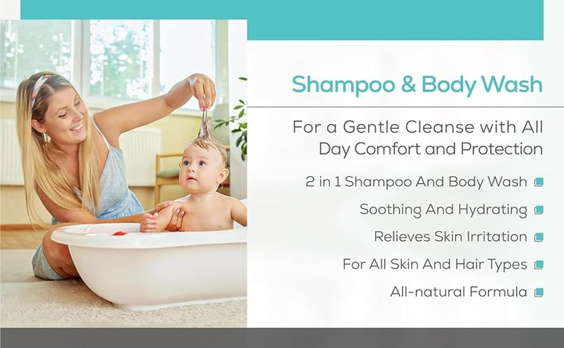 Tropical Fusion 2-in-1 Shampoo & Body Wash for Kids - Natural Formula, 12 oz