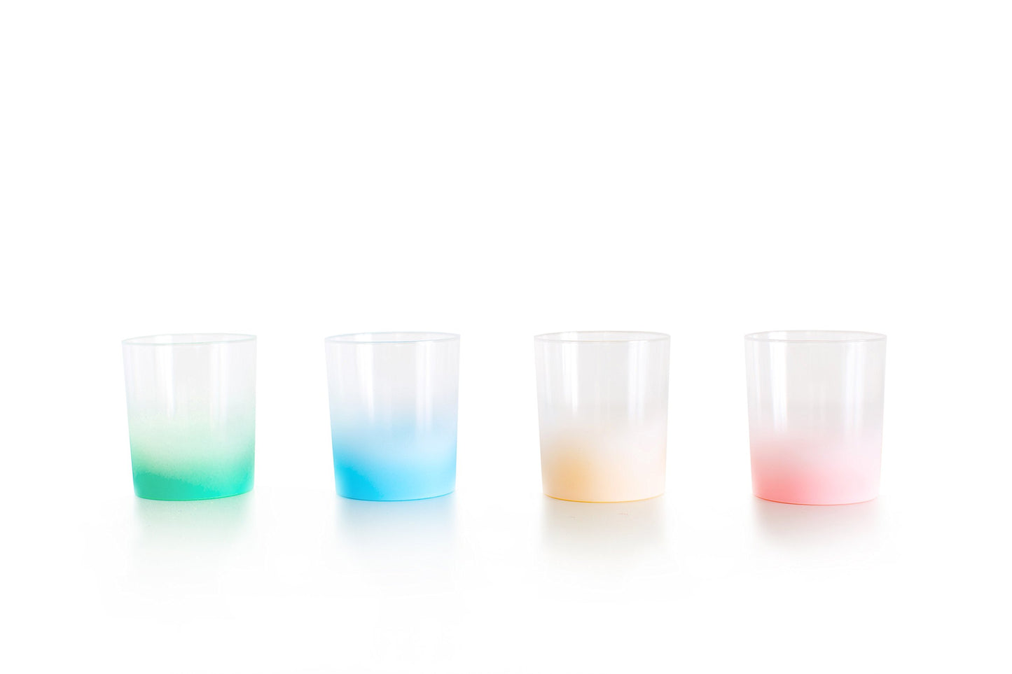 Sugar & Cloth Ombre Plastic Tumbler Glass Set, 4-Piece