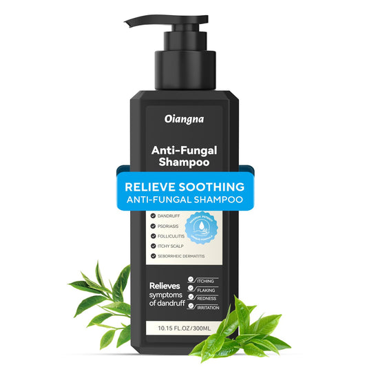 Oiangna Anti-Fungal Shampoo, Scalp Care Shampoo for Scalp Irritation, Dryness & Flaking, Plant-Based Formula Soothes Itchy & Dry Scalp, 10.15 fl.oz