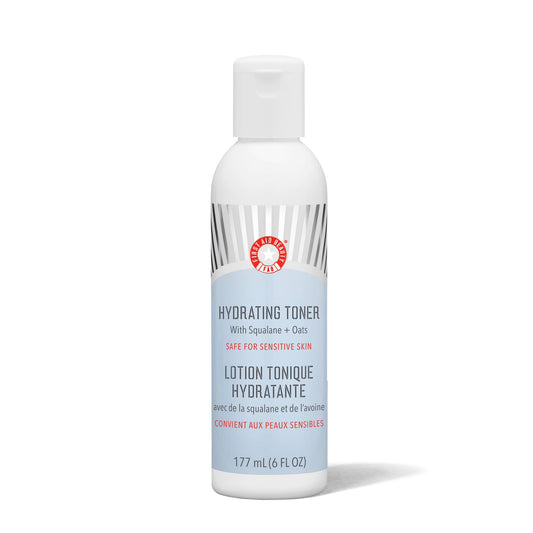 First Aid Beauty - Hydrating Toner with Squalane and Oats, Natural Wild Oat Skin Calming Toner, Helps Reduce Lines & Wrinkles, Safe for Sensitive Skin, Alcohol-Free Balanced Hydration, 6 oz