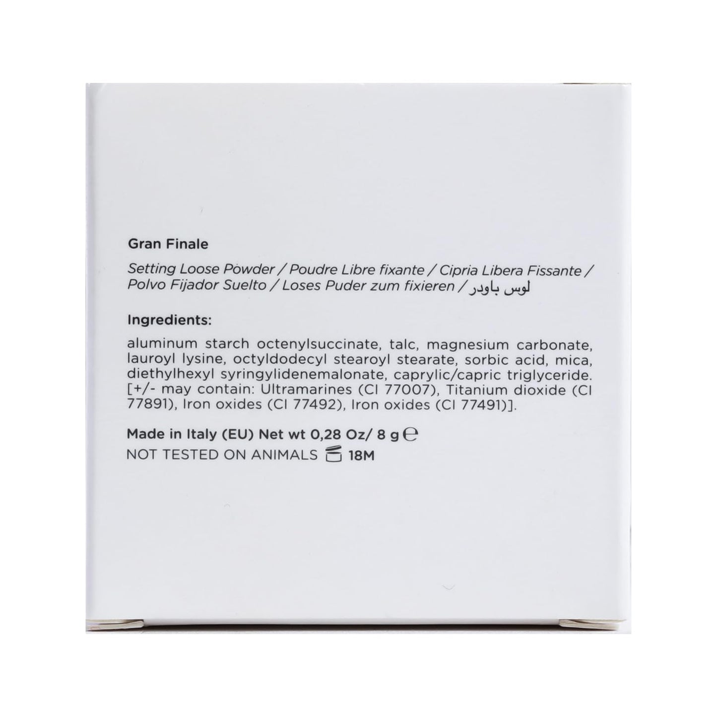 Lord and Berry Gran Finale Setting Loose Powder - Translucent Powder - Reduces Appearance of Pores and Controls Shine - 8301 Translucent - 0.42 oz.