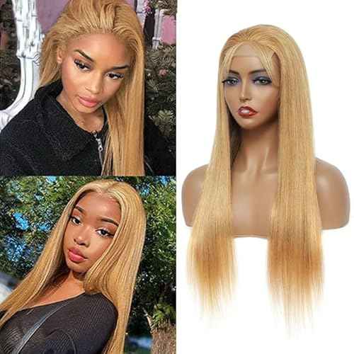 Human Hair Wig 5x5 27 Brown Yaki Wave Lace Front Wigs Dark Brown Human Hair Wig 200% Density