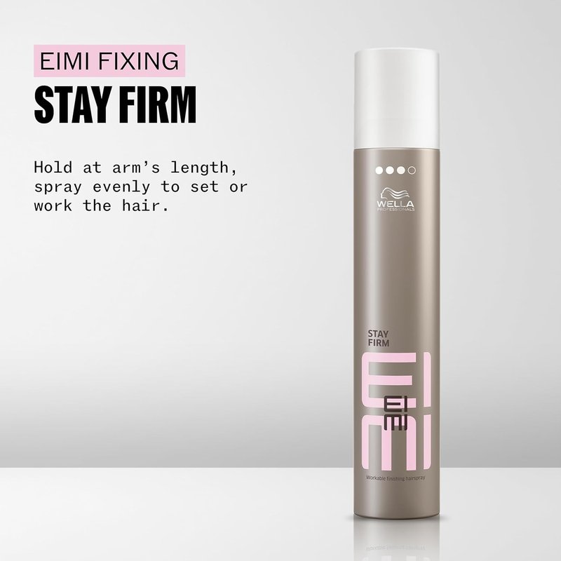 Wella Professionals EIMI Stay Firm Hairspray - 24H Firm Hold, Fast Drying, Humidity Resistant | 9 Oz