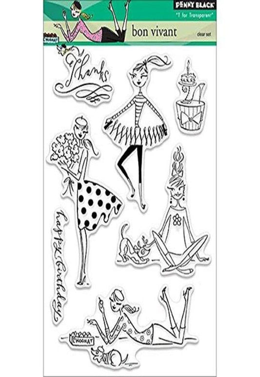 Penny Black Bon Vivant Decorative Stamp