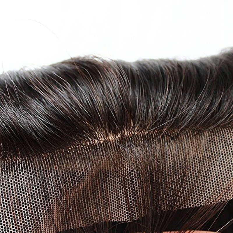 Bella Hair Free Part Silk Base Closure Straight, 130% Density Natural Color Remy Virgin Human Hair 4x4inch Top Closure (16inch)