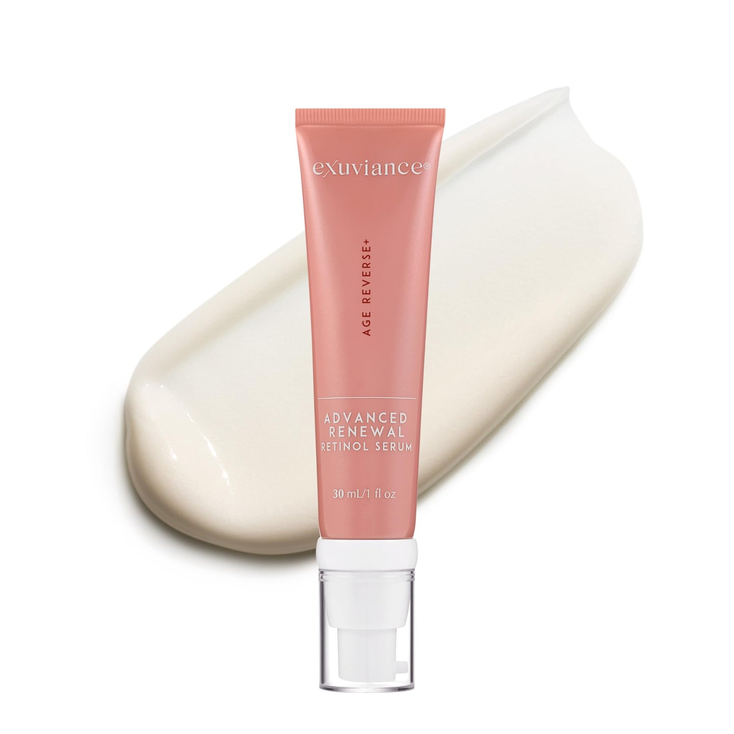 EXUVIANCE AGE REVERSE+ Advanced Renewal Retinol Overnight Serum Anti-Aging Wrinkle Reducer with 0.3% Pure Retinol, Niacinamide, NeoGlucosamine, Hyaluronic Acid, & Centella Asiatica, 30ml/1 fl oz
