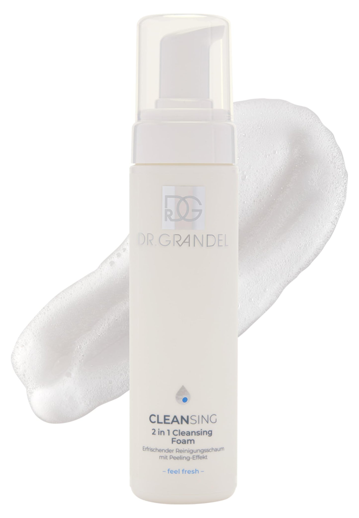 DR. GRANDEL 2 in 1 Cleansing Foam I Invigorating Facial Cleanser with Mild Fruit Acids I Deep Pore Refining & Brightening Wash for Even Skin Tone