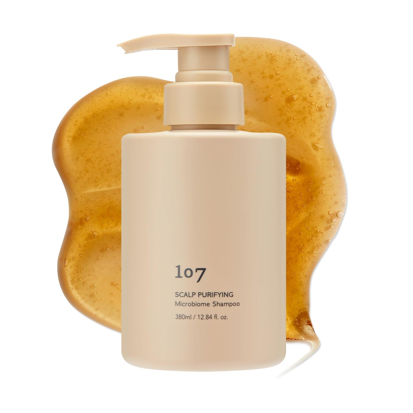 107 Clarifying Shampoo - Purifying Shampoo for Build Up, Dirt, Oil, Itchy, Dry Scalp – Fermented Vinegar & Ginseng for Refreshed & Revitalized Scalp - Paraben, Phthalate and Sulfate Free (12.84oz)