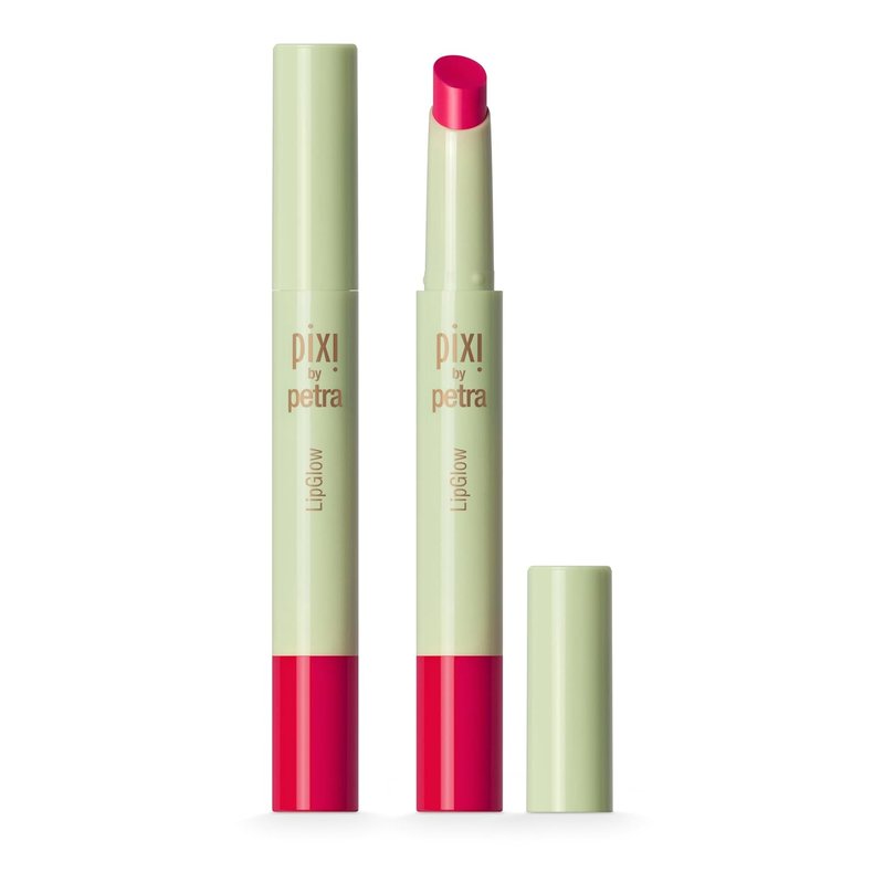 Pixi LipGlow - Hydrating Lip Balm with Sheer Buildable Color - Glossy Finish | Ruby | 0.05 oz/1.5g