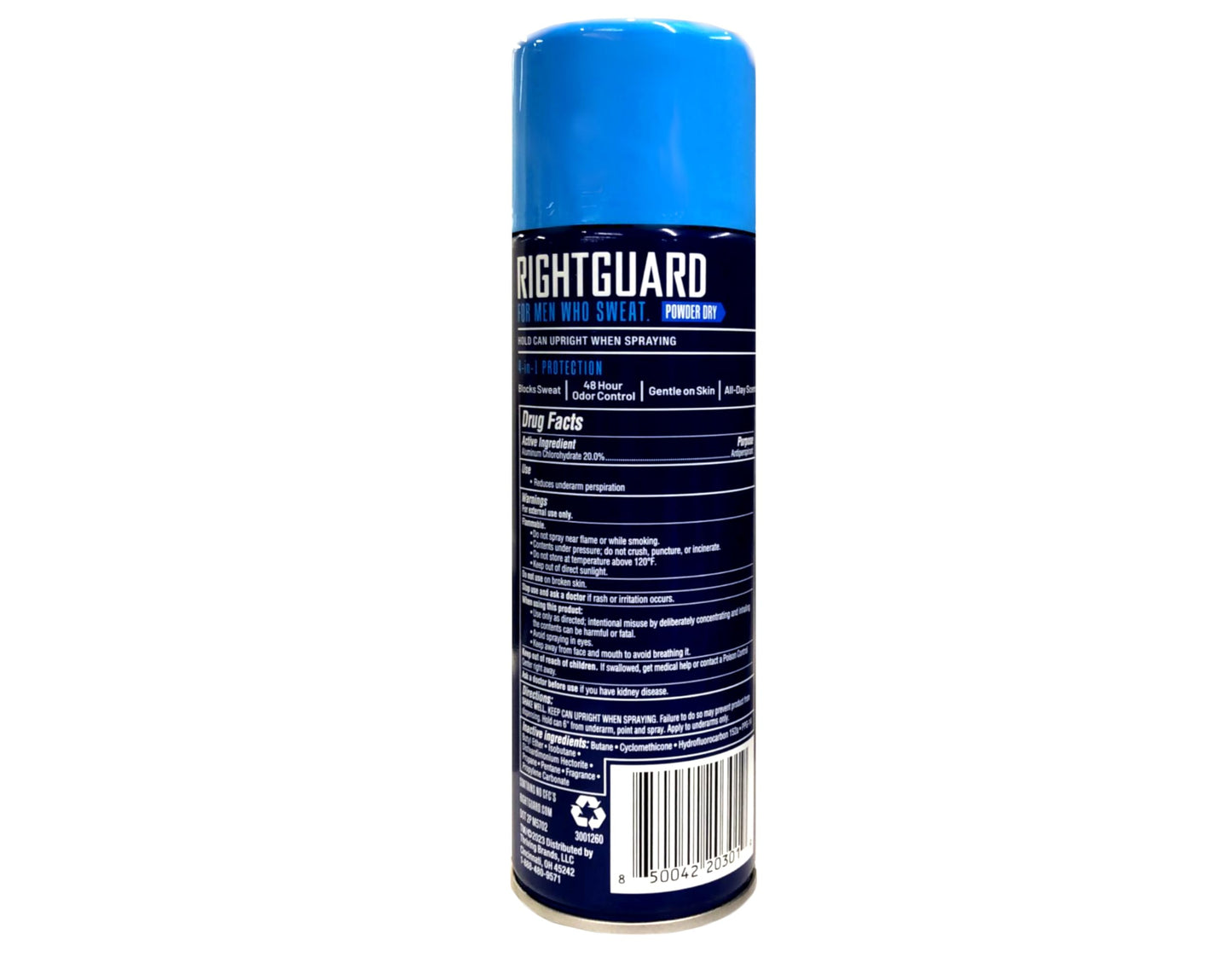 Right Guard Sport Aerosol Antiperspirant and Deodorant Powder Fresh Scent, 6 Ounces