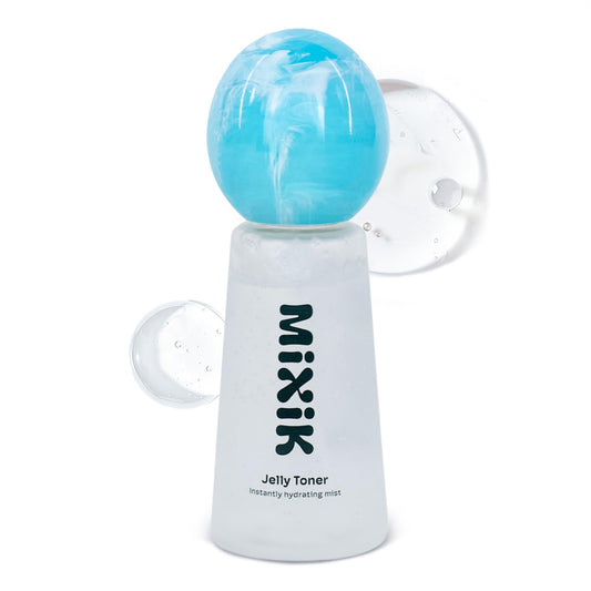 MIXIK Jelly Toner Spray for Face - Skincare Mist, Alcohol-Free Facial Toner for Hydrating, Made of Rose Water, Avocado Oil, Blue Agave Extract (80 ml (2.7 fl oz) Full Size)