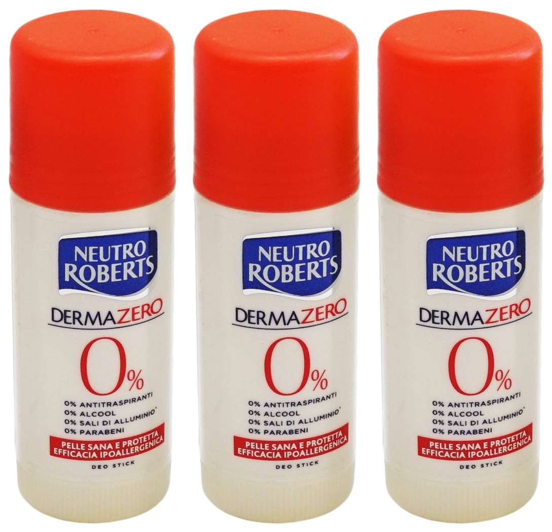 Dermazero Deodorant Stick - 1.35 Fl Oz (Pack of 3) | Long-Lasting Freshness