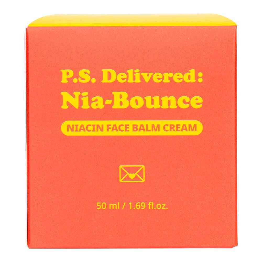 PRESENT SKIN NIA-BOUNCE Face Balm Cream – K-Beauty Korean Skin Care for Elasticity, Glow & Anti-Aging – Vegan Friendly – For Dry & Sensitive Skin, 50ml, 1.69 fl.oz.