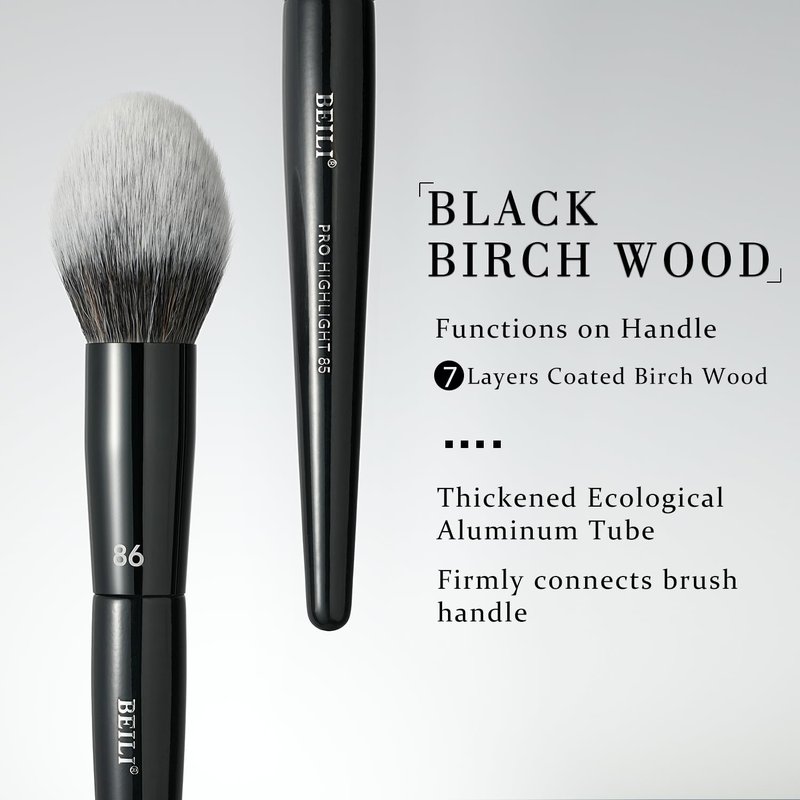 BEILI Makeup Brushes 14Pcs Professional Eyeshadow Brush Set Premium Synthetic Makeup Brushes for Liquid, Cream & Powder Eyeshadow
