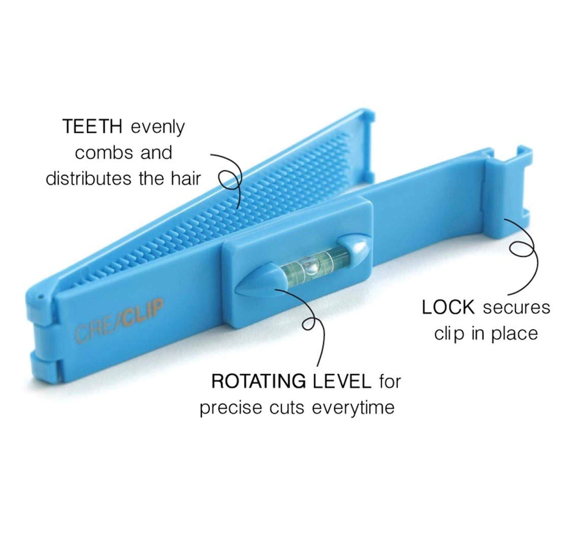CreaClip Hair Cutting Tool - Bangs & Layers Trimming Guide | Scissors & Comb Set for Kids
