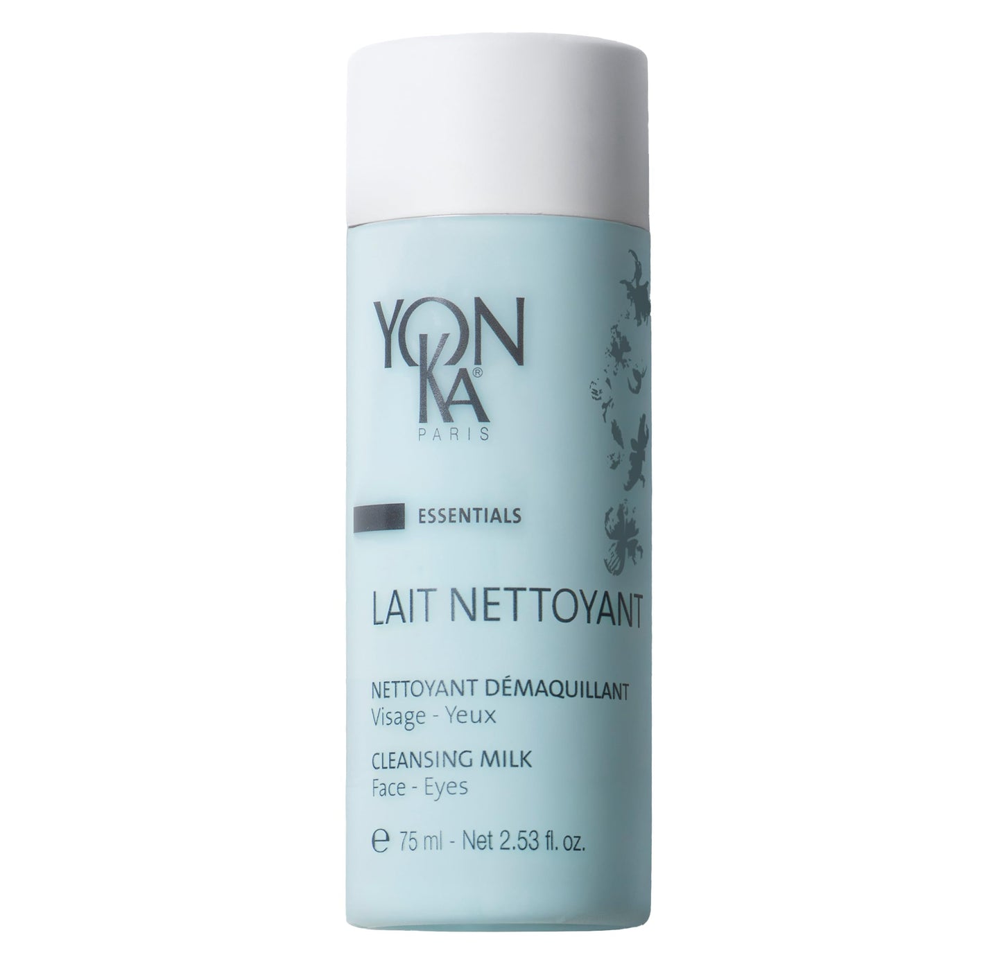 Yon-Ka Lait Nettoyant | Gentle Milk Cleanser & Makeup Remover with Plant-Based Ingredients | Moisturizes and Balances Skin pH | All Skin Types and Paraben Free | Travel Size 2.53 fl oz
