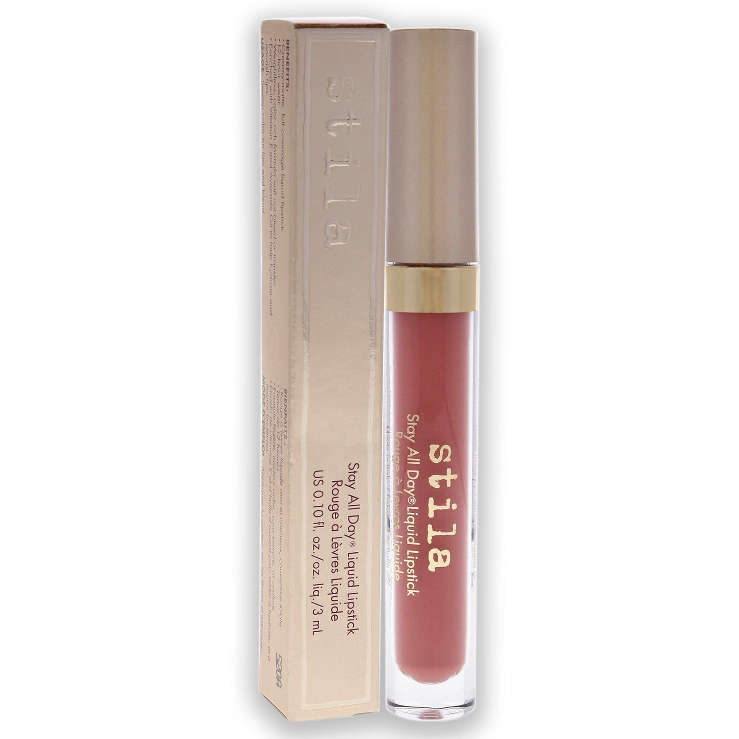 stila Stay All Day® Liquid Lipstick, Matte | Long-Lasting Color Wear, No Transfer or Bleed | Hydrating & Lightweight with vitamin E & Avocado Oil for Soft Lips | Romanza,H18 .10 Fl. Oz.