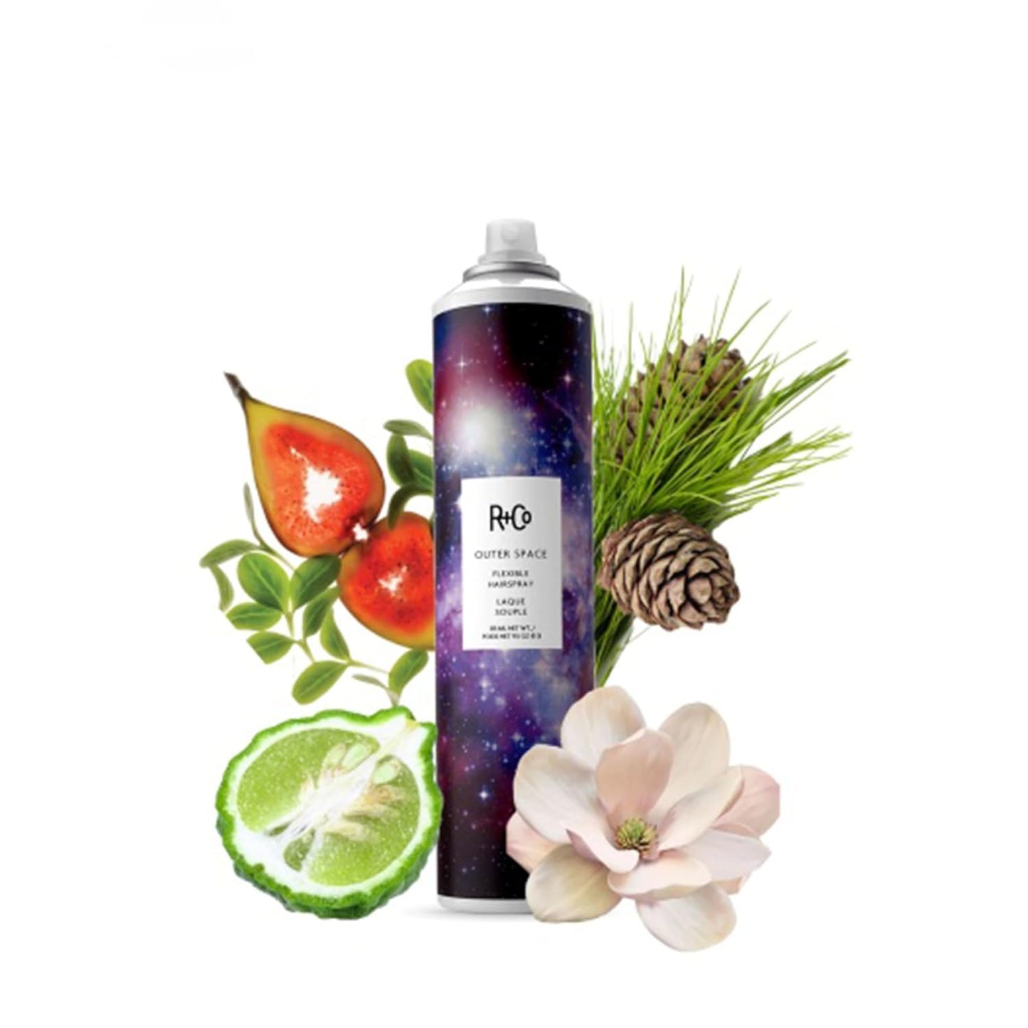 R+Co OUTER SPACE Flexible Hairspray - Light Hold, Long-Lasting Shine & Flexibility | All Hair Types