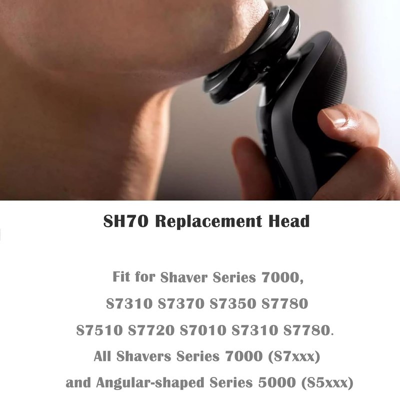 SH70/71 Replacement Blades for Norelco Series 7000 Shavers - 6-Pack Compatible with Electric Razors 7500, 7530, S7370, S7371