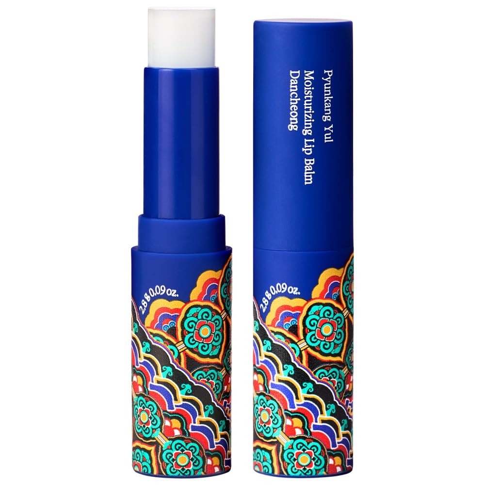 Pyunkang Yul PKY Dancheong Moisturizing Lip Balm for Dry & Sensitive Lips, Smooth Protective Care with Essential Oils, Korean Skincare (2.8 g / 0.1 Oz)