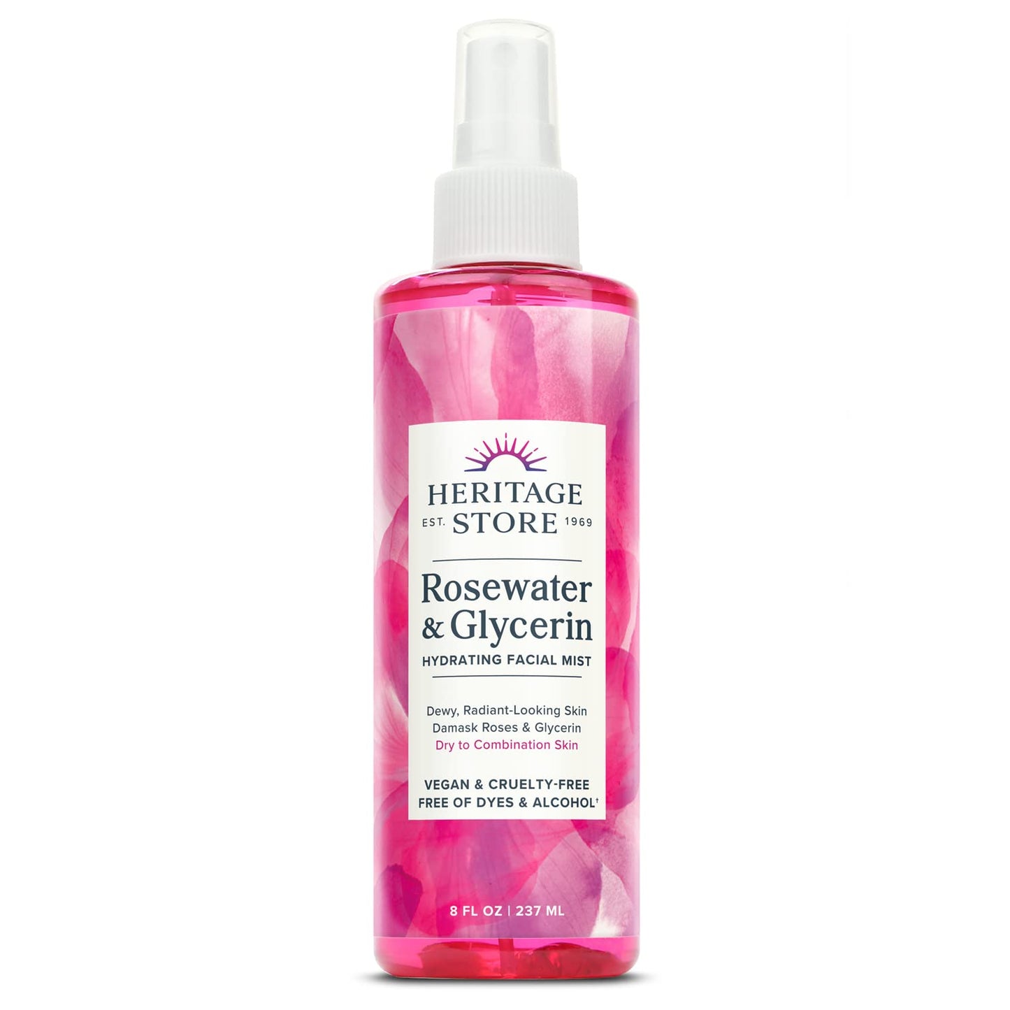 Heritage Products Rosewater And Glycerin - 8 Fl Oz