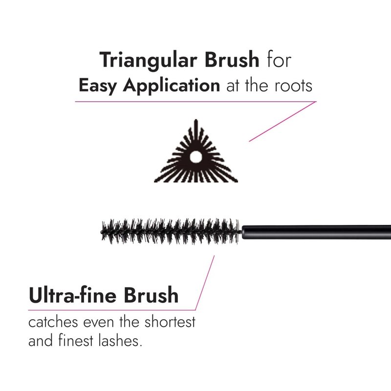 Heroine Make by KissMe Mini Waterproof Mascara | Black Waterproof Formula for Long-Lasting Volume and Length | Hypoallergenic | Curling and Smudge-Proof | Made in Japan
